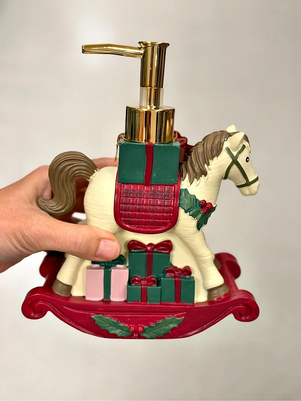 Sugar Cookie Hand Soap Rocking Horse Holiday Hand Soap Dispenser